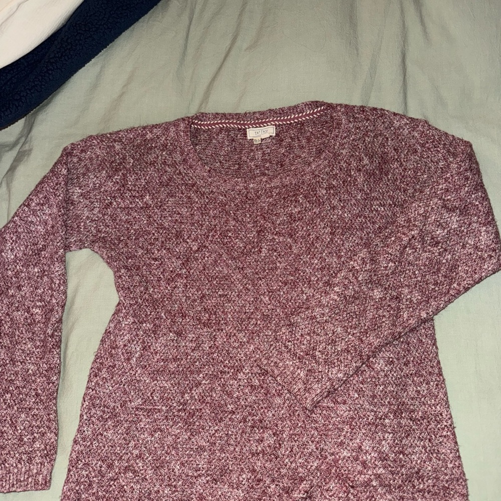 Fat Face Women's Burgundy Crew Neck Sweater